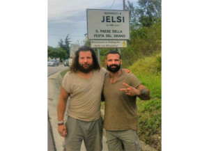 Martin Castrogiovanni e Alessio Sakara, due campioni a Jelsi
