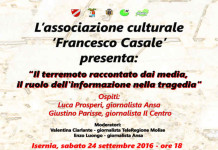Terremoto e media, un rapporto non facile. Se ne parla a Isernia