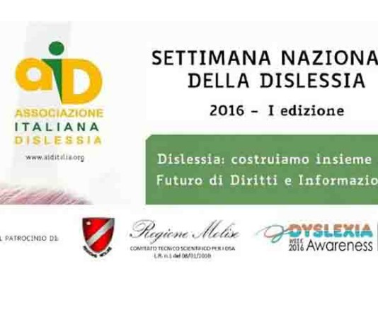 Settimana della dislessia, incontri nelle scuole molisane