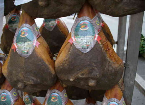 Prosciutto e prodotti di Norcia