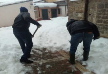 Campobasso migranti pulizia neve centro storico